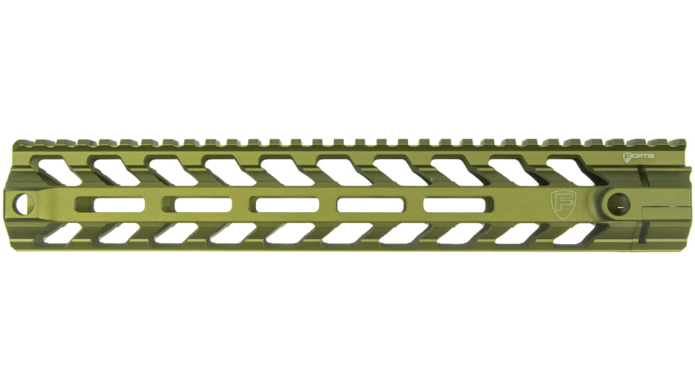 Fortis Manufacturing REV II Free Float Rail System, M-LOK, AR-15, 12.4in, Odg Anodize, REV-II-12-ML-ODG