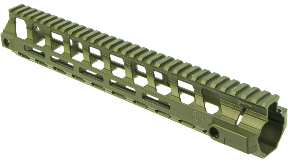 Fortis Manufacturing REV II Free Float Rail System, M-LOK, AR-15, 12.4in, Odg Anodize, REV-II-12-ML-ODG