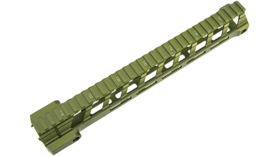 Fortis Manufacturing REV II Free Float Rail System, M-LOK, AR-15, 12.4in, Odg Anodize, REV-II-12-ML-ODG