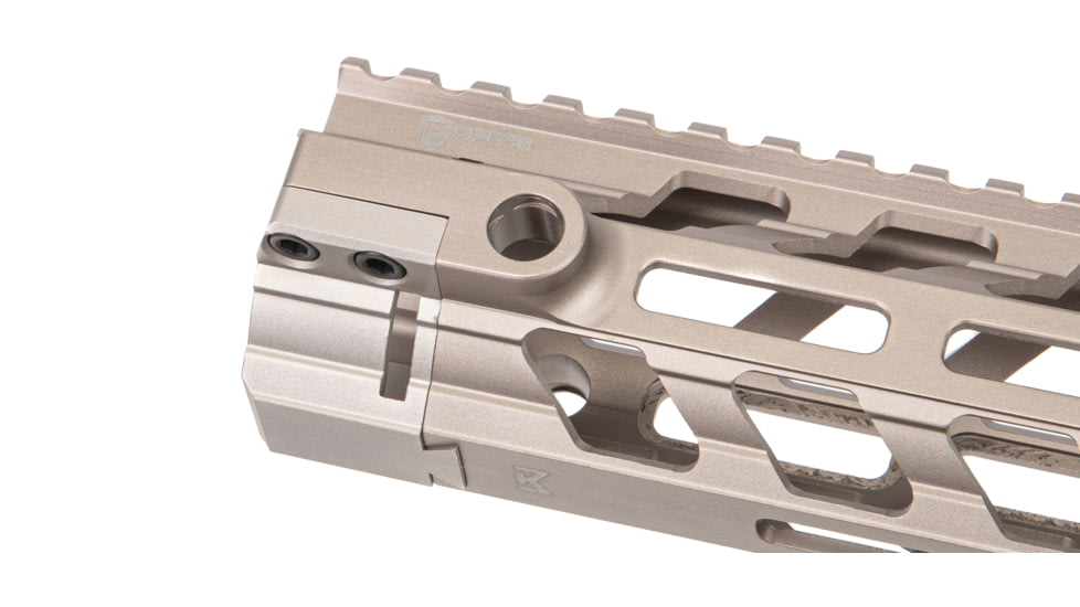 Fortis Manufacturing REV II Free Float Rail System, M-LOK, AR-15, 13.8in, Fde Anodize, REV-II-14-ML-FDE