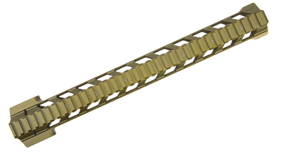 Fortis Manufacturing REV II Free Float Rail System, M-LOK, AR-15, 13.8in, Odg Anodize, REV-II-14-ML-ODG