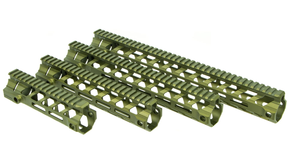 Fortis Manufacturing REV II Free Float Rail System, M-LOK, AR-15, 15.3in, Odg Anodize, REV-II-15-ML-ODG