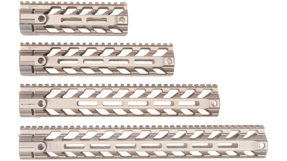 Fortis Manufacturing REV II Free Float Rail System, M-LOK, AR-15, 9.6in, Fde Anodize, REV-II-9-ML-FDE