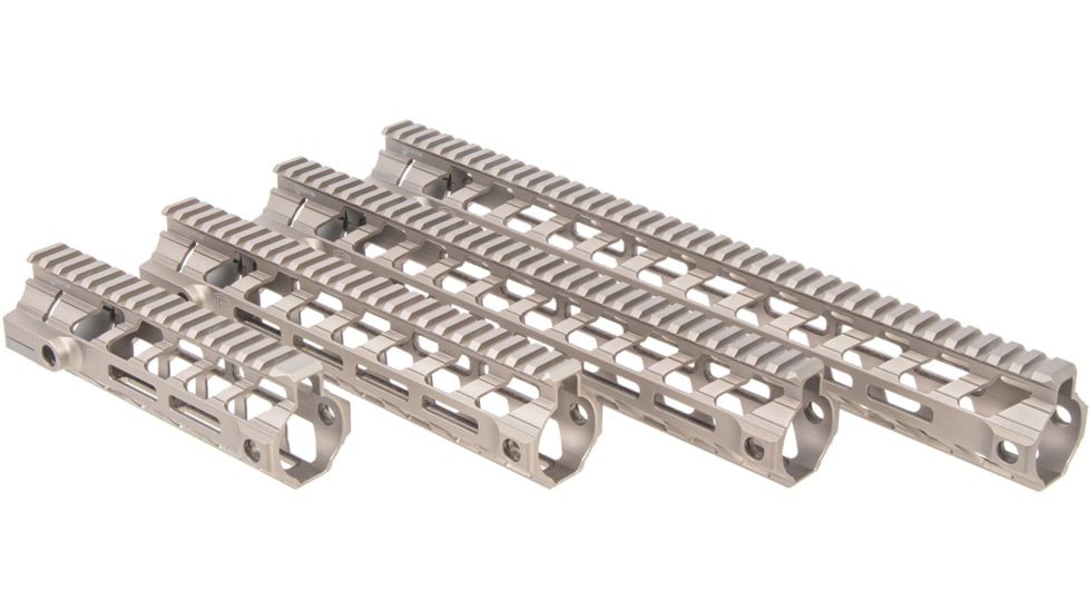 Fortis Manufacturing REV II Free Float Rail System, M-LOK, AR-15, 9.6in, Fde Anodize, REV-II-9-ML-FDE
