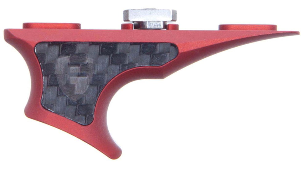 Fortis Manufacturing Shift Reversible Handstop, Carbon Fiber, Red, Red, SHIFT-HNDSTP-ML-CF-RED