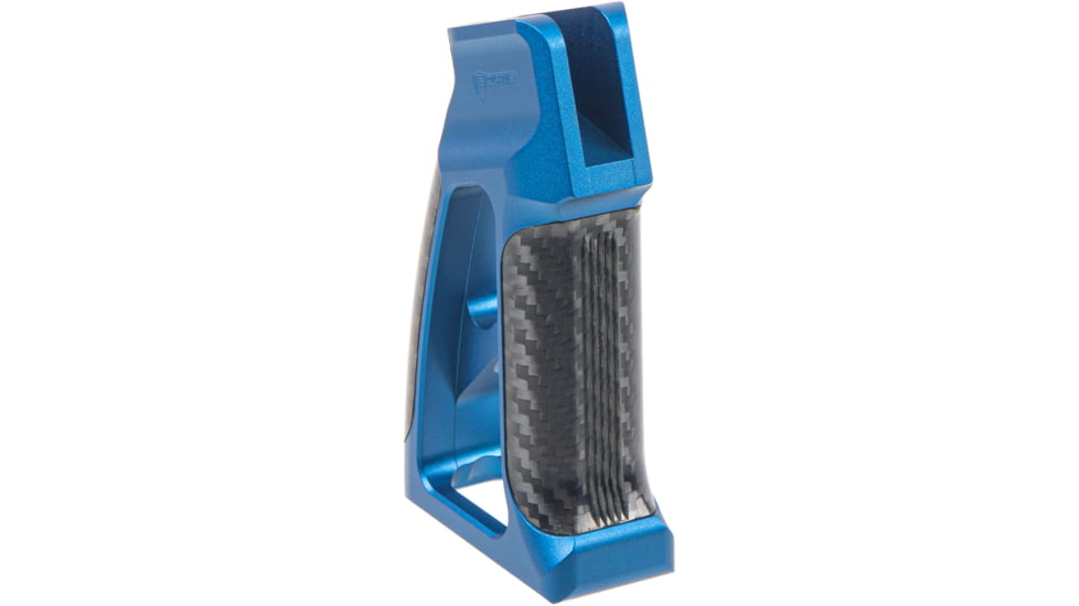 Fortis Manufacturing Torque Pistol Grip, 15 Degree, AR-15, Carbon Fiber, Blue Anodize, TOR-PG-CF-15-BLU