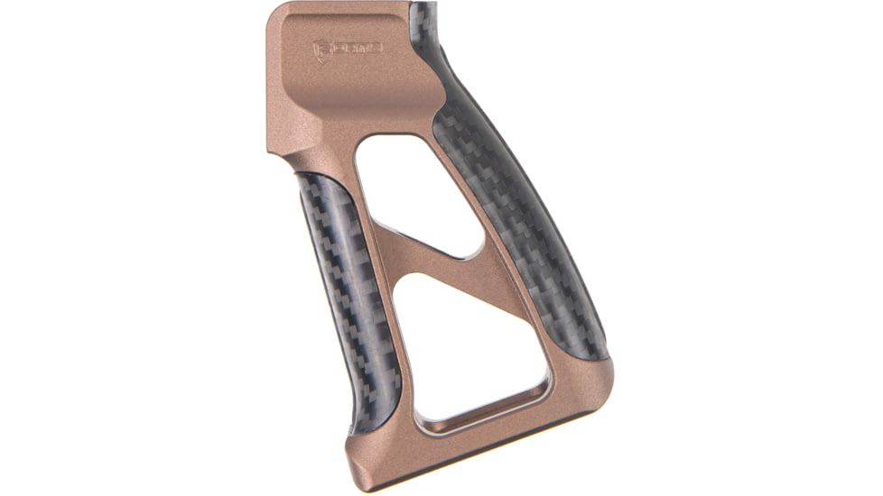 Fortis Manufacturing Torque Pistol Grip, 15 Degree, AR-15, Carbon Fiber, Fde Anodize, TOR-PG-CF-15-FDE
