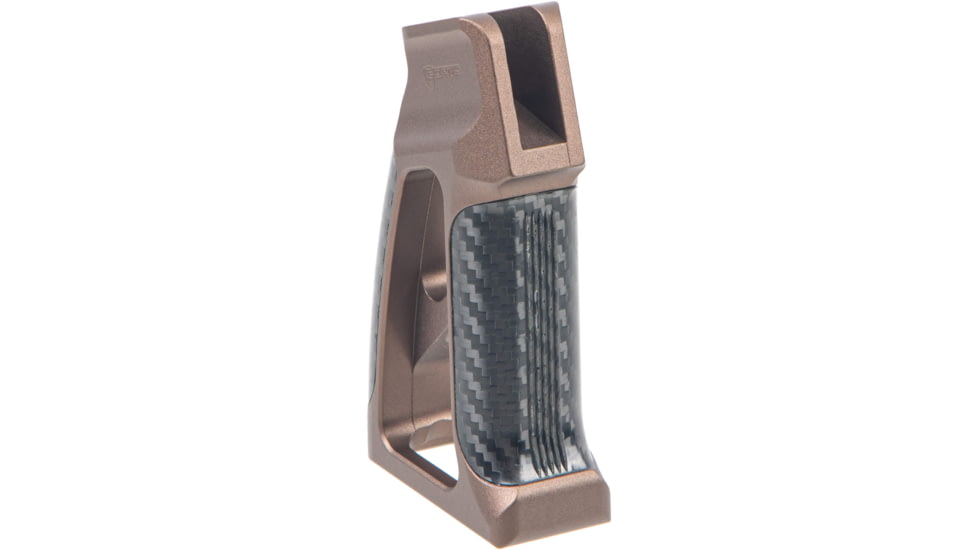 Fortis Manufacturing Torque Pistol Grip, 15 Degree, AR-15, Carbon Fiber, Fde Anodize, TOR-PG-CF-15-FDE