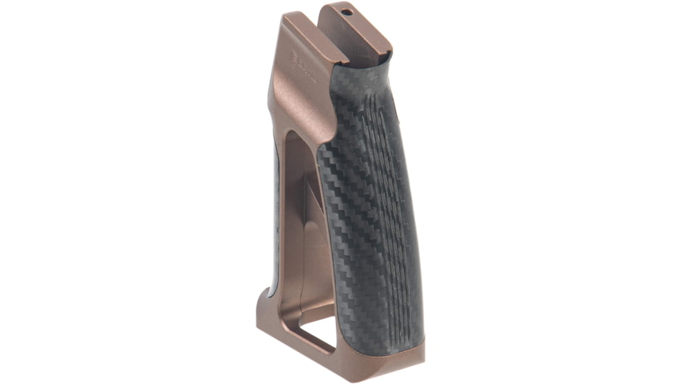 Fortis Manufacturing Torque Pistol Grip, 15 Degree, AR-15, Carbon Fiber, Fde Anodize, TOR-PG-CF-15-FDE