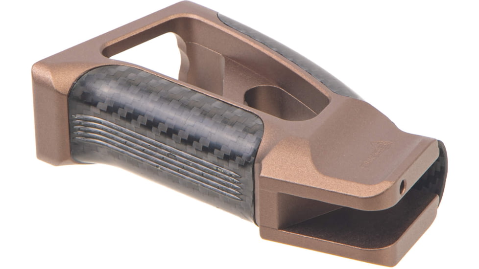 Fortis Manufacturing Torque Pistol Grip, 15 Degree, AR-15, Carbon Fiber, Fde Anodize, TOR-PG-CF-15-FDE