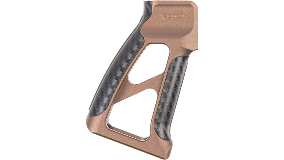 Fortis Manufacturing Torque Pistol Grip, 15 Degree, AR-15, Carbon Fiber, Fde Anodize, TOR-PG-CF-15-FDE