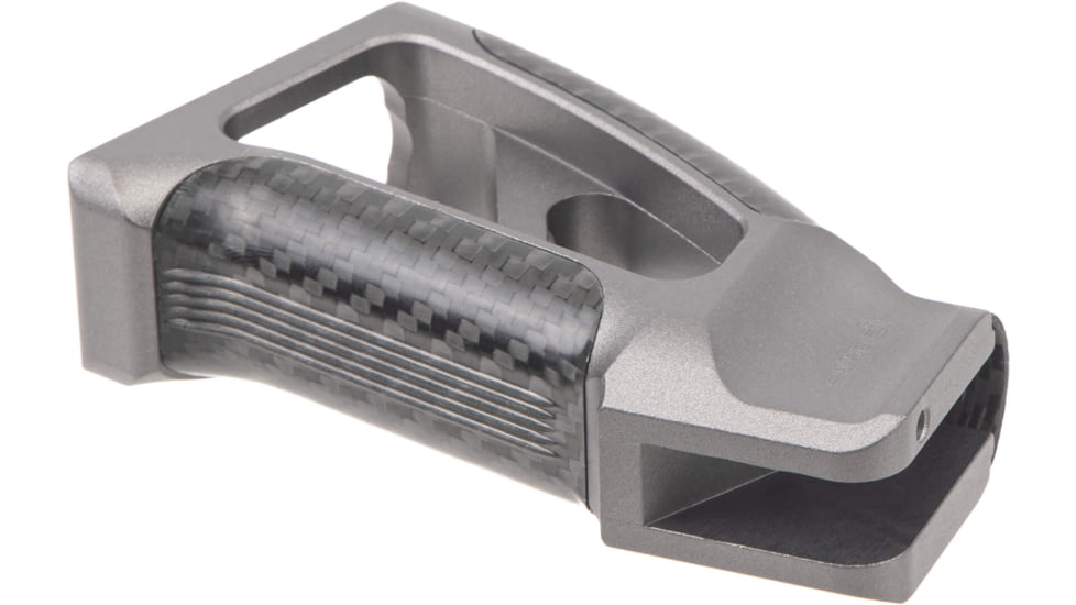 Fortis Manufacturing Torque Pistol Grip, 15 Degree, AR-15, Carbon Fiber, Grey Anodize, TOR-PG-CF-15-GRY