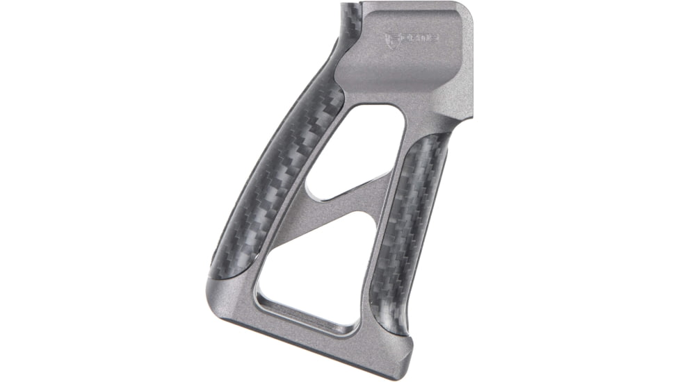 Fortis Manufacturing Torque Pistol Grip, 15 Degree, AR-15, Carbon Fiber, Grey Anodize, TOR-PG-CF-15-GRY