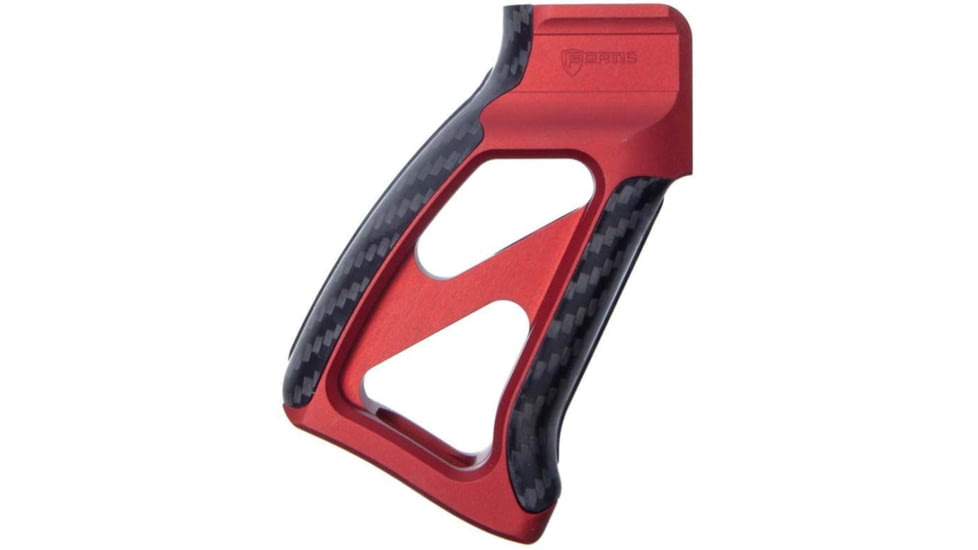 Fortis Manufacturing Torque Pistol Grip PG, Carbon Fiber, Red, Small, TOR-PG-CF-RED