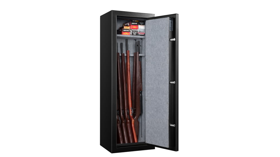 Fortress 8 Gun Fire and Waterproof Gun Safe with E-Lock, Black texture, Oversized, 8EBF