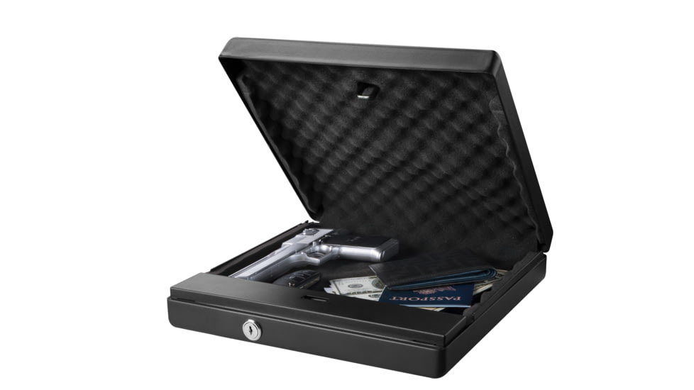 Fortress Large Portable Safe with Electronic Lock, Black Santex, Large, 11E30