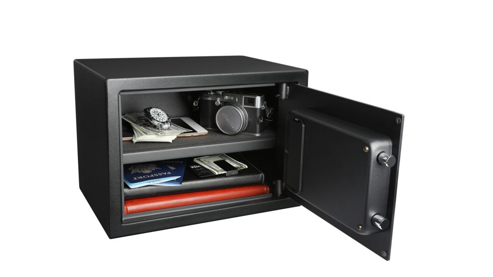 Fortress Medium Personal Safe with Electronic Lock, Black, Medium, 44E20