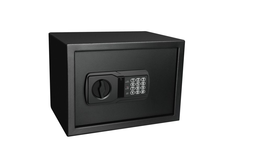 Fortress Medium Personal Safe with Electronic Lock, Black, Medium, 44E20