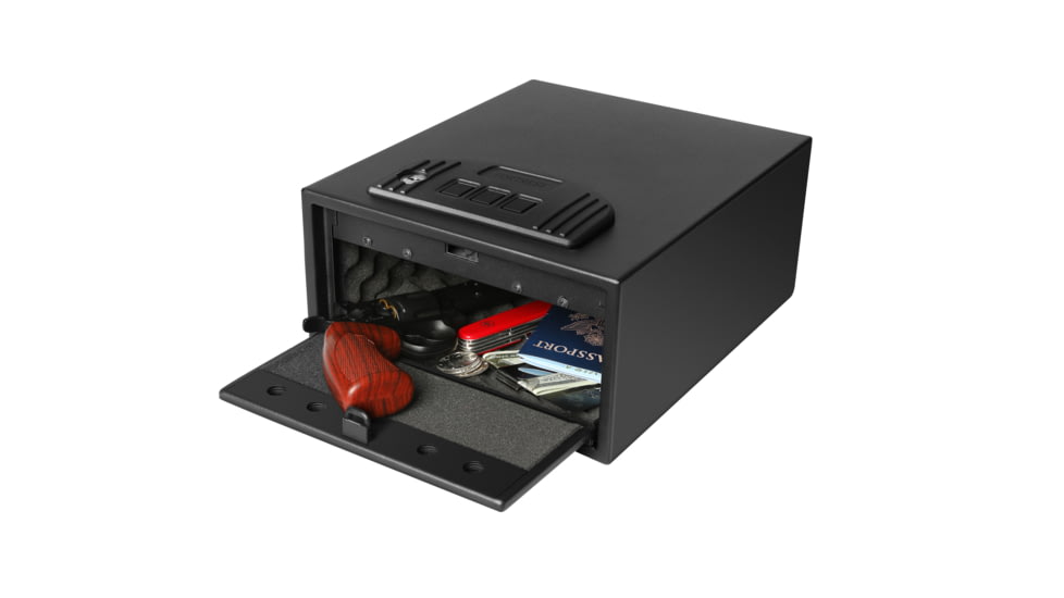 Fortress Medium Quick Access Safe with Biometric Lock, Black Santex, Medium, 55B20