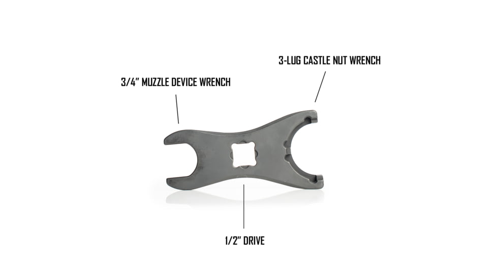 Forward Controls Design Dual Purpose Wrench w/Suppressor 3/4 Wrench and Castle Nut Wrench
