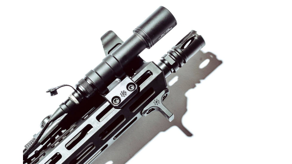 Forward Controls Design Stoner 63 LMG Style Flash Hider w/Crush Washer, 1/2x28, Nitride, Black, 6315