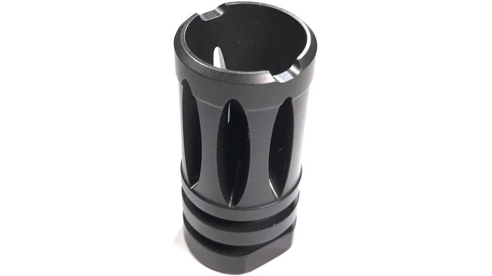Forward Controls Design Stoner 63 LMG Style Flash Hider w/Crush Washer, 1/2x28, Nitride, Black, 6315