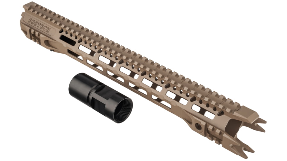 Fostech MACH-1 16 inch AR-15 Tactical Rail, Flat Dark Earth, 6600-FDE