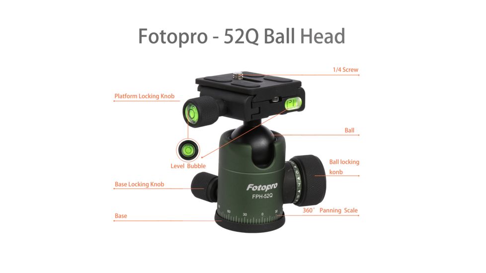 Fotopro X-Go Chameleon Tripod Kit, Green/Brown, Plus FPXGO ChameleonG