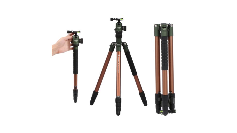 Fotopro X-Go Chameleon Tripod Kit, Green/Brown, Plus FPXGO ChameleonG