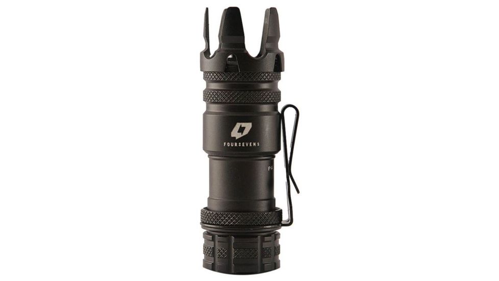 Foursevens PKKnight Black Aluminum Flashlight, 450 Lumens, Black PKL-AF