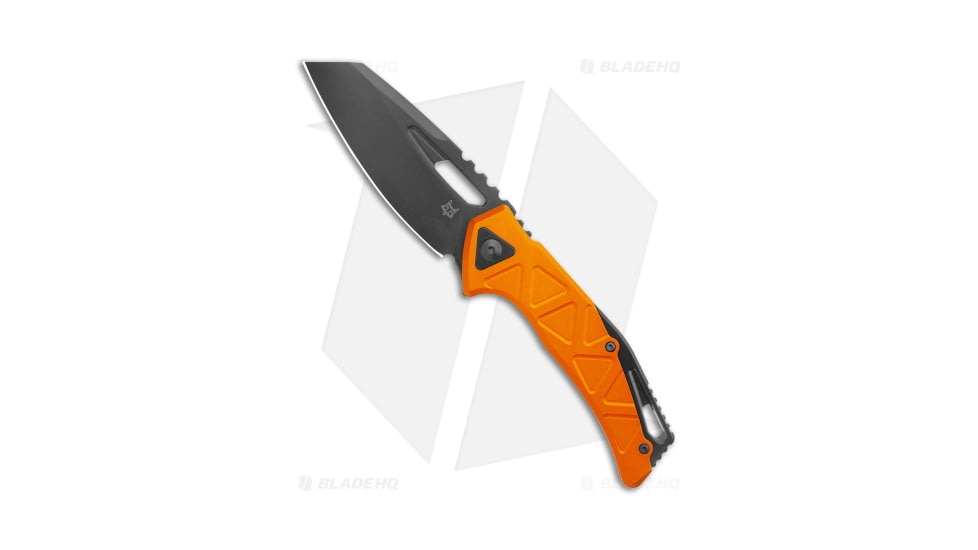 Fox Knives Americas Kronos MagnaCut Folding Knife, 3.25in, CPM MagnaCut, Reverse Tanto Blade, Aluminum, Orange Handle, Orange/Black, 7.75 inch, BHQ-204117