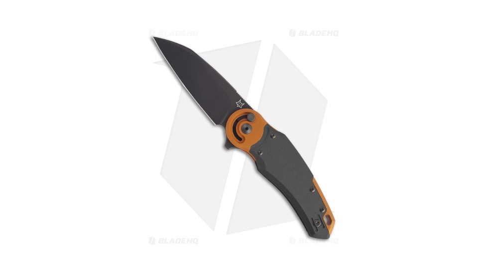 Fox Knives Americas Metamorphosis Folding Knife, 3.15in, Bohler M390 Stainless Steel, Sheepsfoot Blade, Aluminum, Black/Orange Handle, Black/Orange/Black, 7.87 inch, BHQ-195007