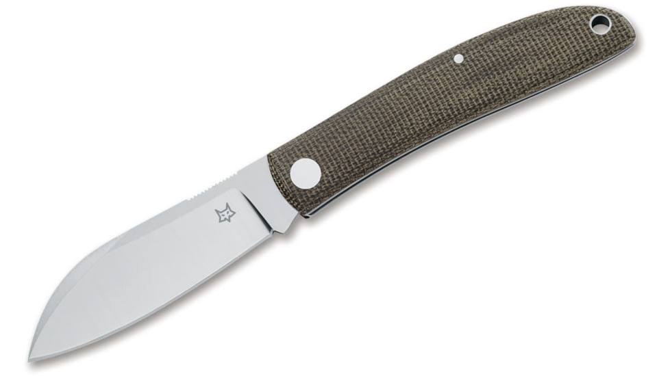 Fox Livri Micarta Knife, Brown, Small, 01FX849