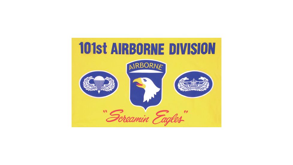 Fox Outdoor 3ft x 5ft Flags, 101st Airborne Parawings Screaming Eagles, 84-113