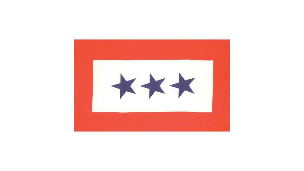 Fox Outdoor 3ft x 5ft Flags, 3 Blue Stars, 84-45