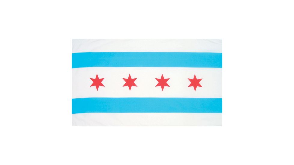 Fox Outdoor 3ft x 5ft Flags, Chicago, 84-6135