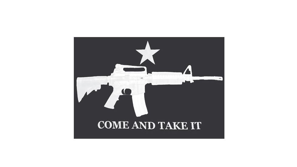 Fox Outdoor 3ft x 5ft Flags, M4 Carbine Come &amp; Take It, 84-1991