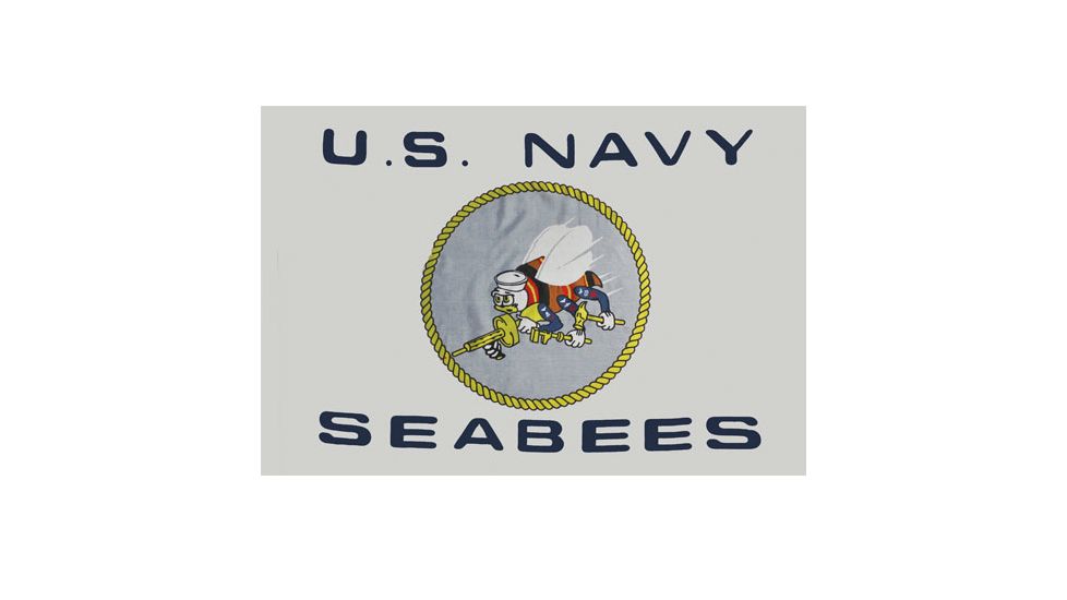 Fox Outdoor 3ft x 5ft Flags, Navy Seabees, 84-033