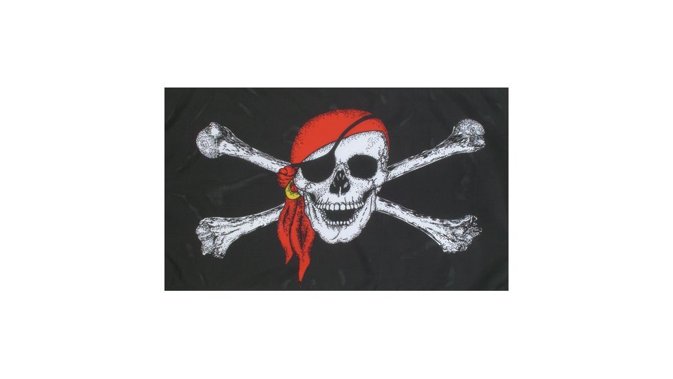 Fox Outdoor 3ft x 5ft Flags, Pirate w/Red Scarf, 84-095