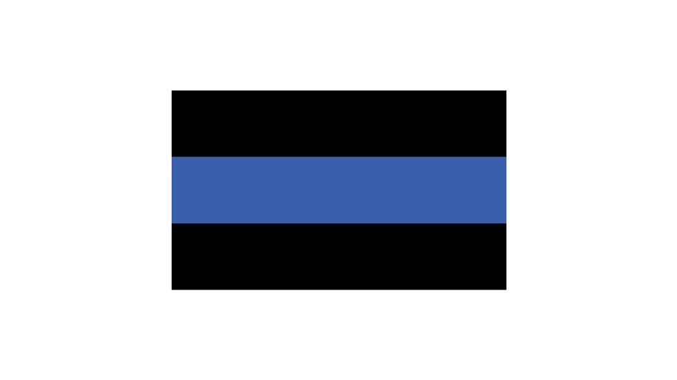 Fox Outdoor 3ft x 5ft Flags, Police/Thin Blue Line, 84-481