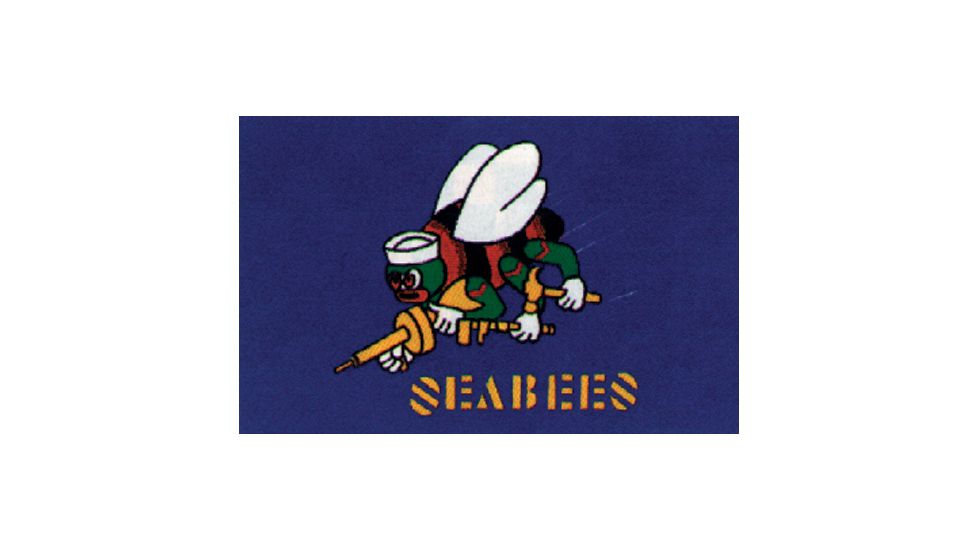 Fox Outdoor 3ft x 5ft Flags, Seabees, 84-47