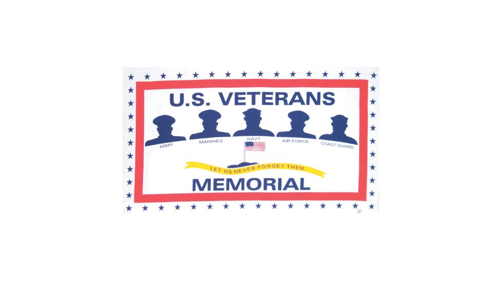 Fox Outdoor 3ft x 5ft Flags, U.S. Veterans Memorial, 84-192
