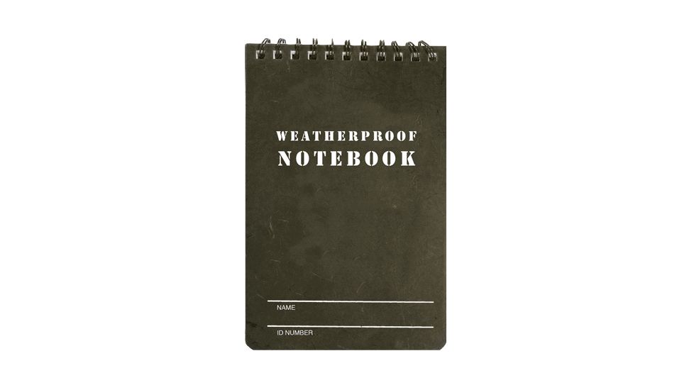 Fox Outdoor 4 X 6 Military Style Weatherproof Notebook - Coyote 39-048
