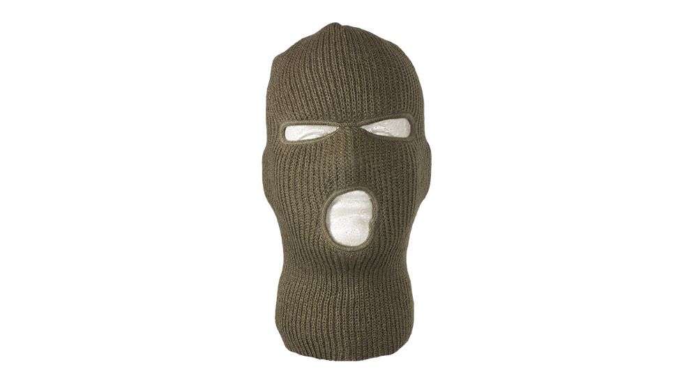 Fox Outdoor Acrylic Three Hole Face Mask, Olive Drab, 73-10 OD
