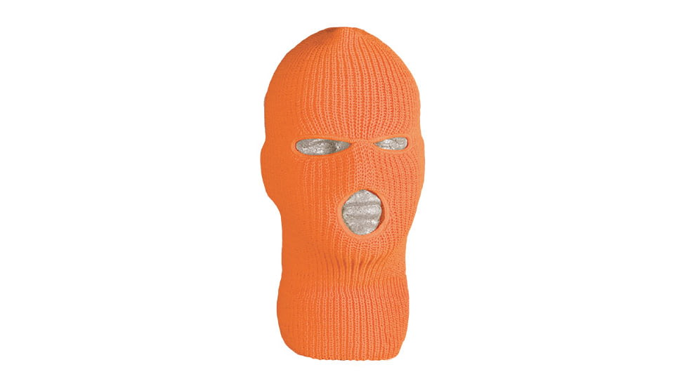Fox Outdoor Acrylic Three Hole Face Mask, Orange, 73-18