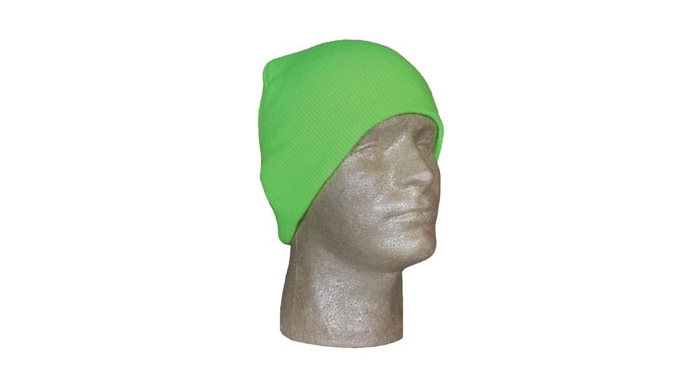 Fox Outdoor Beanie Knit Cap, Flourescent Green, 71-280