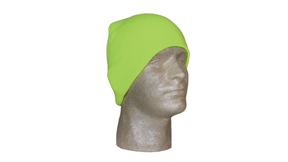 Fox Outdoor Beanie Knit Cap, Safety Yellow, 71-281