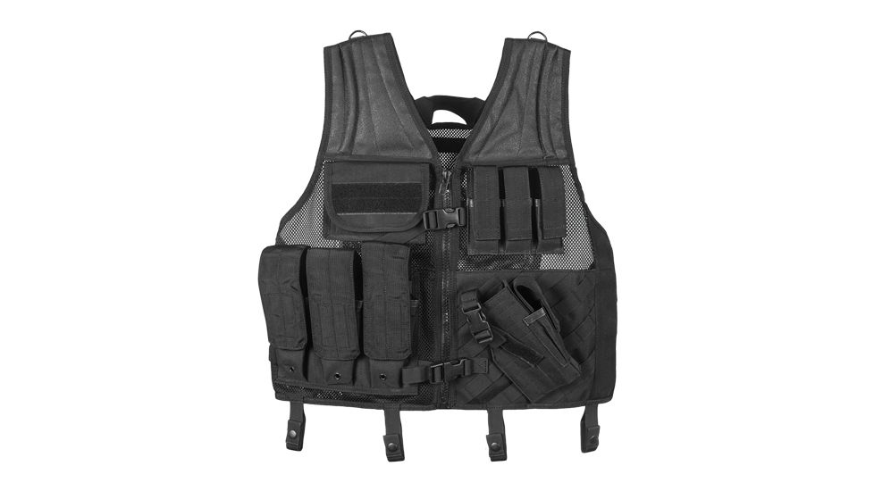 Fox Outdoor Big and Tall Assault Cross Draw Vest, Black, 65-2315