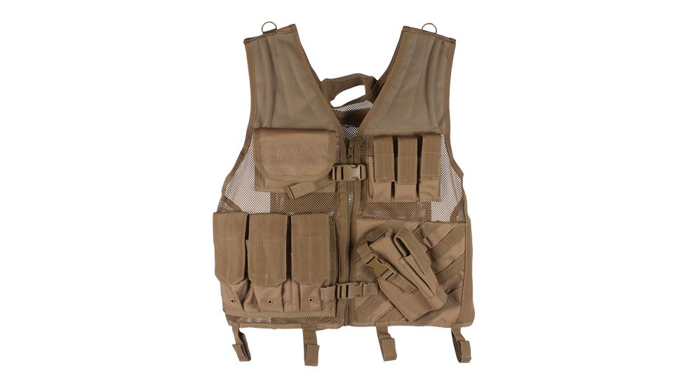Fox Outdoor Big and Tall Assault Cross Draw Vest, Coyote, 65-2385