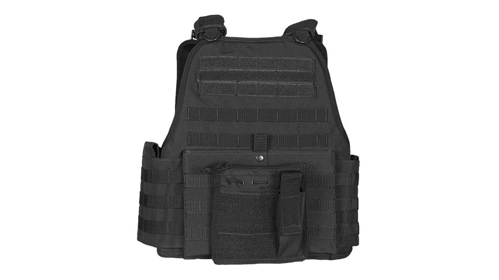 Fox Outdoor Big and Tall Vital Plate Carrier Vest, Black, 65-2115
